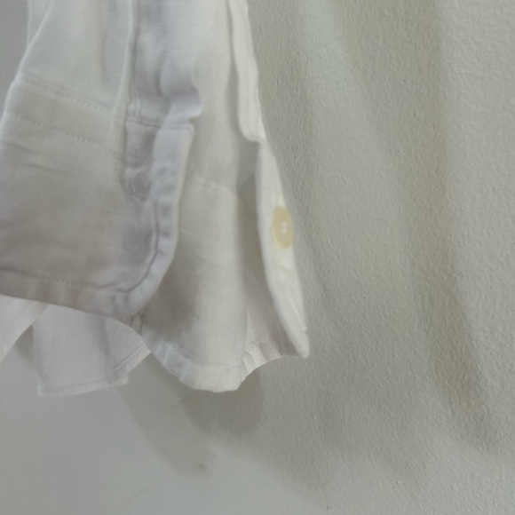 Brooks Brothers 100 % linen long sleeve shirt L - Picture 9 of 12
